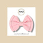 Double Layer Gauze Bow in Pink