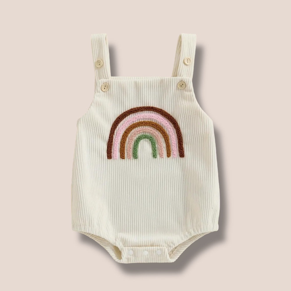 Rainbow Corduroy Romper 9-12 months