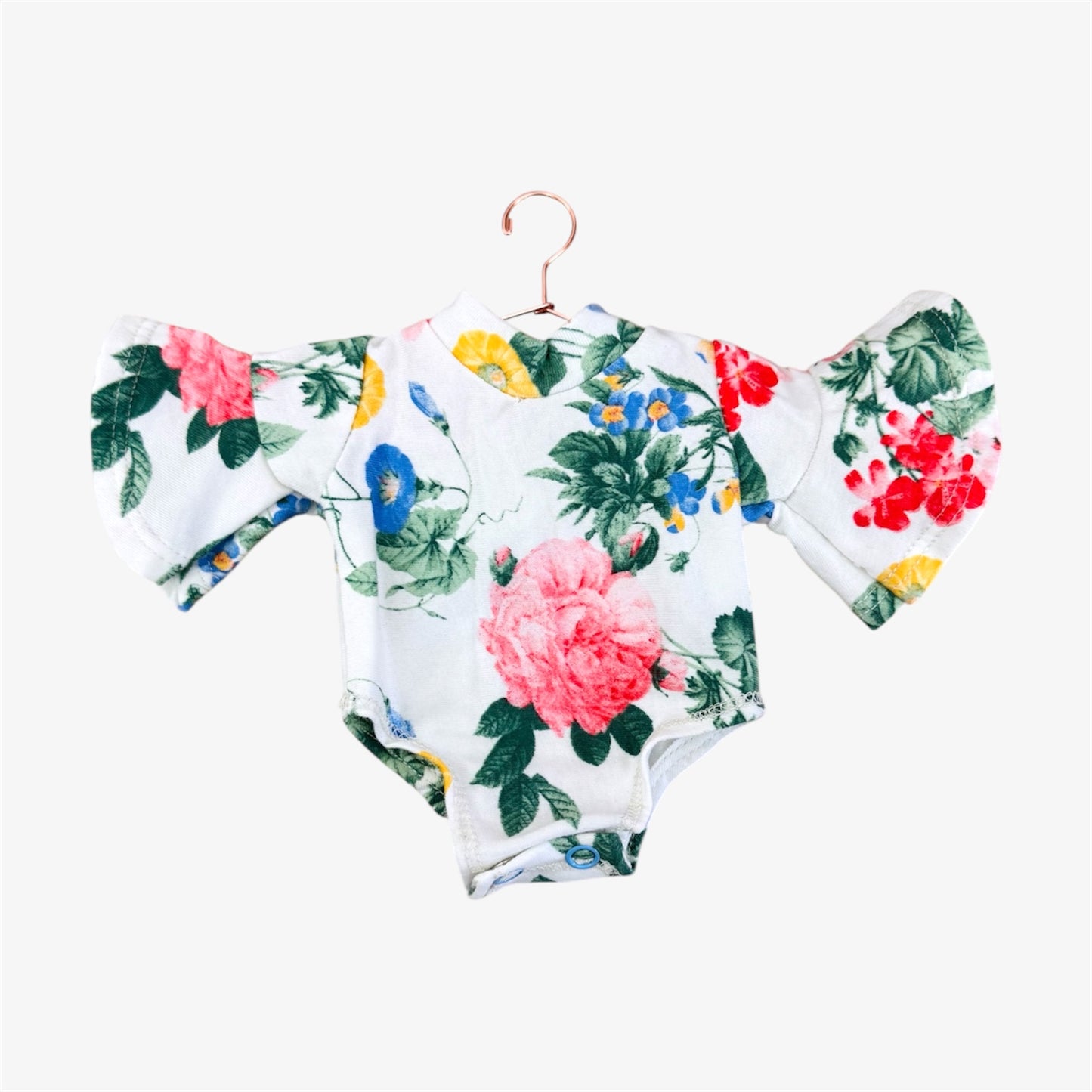 Doll—Bell Sleeve Floral Bodysuit