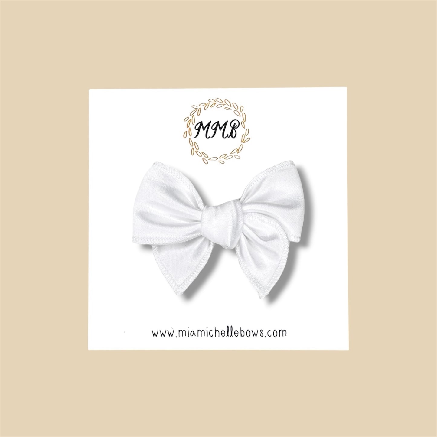 White Satin Fairytale Bow