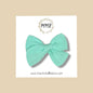 Hand-tied Gauze Bow in Mint
