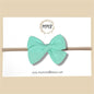 Hand-tied Gauze Bow in Mint
