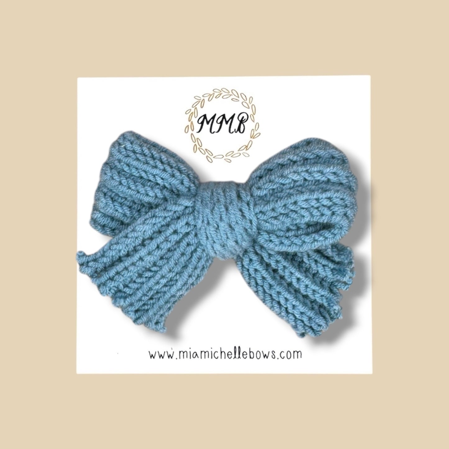 Sweater Bow in Blue