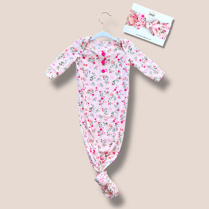 Handmade Floral Knotted Gown