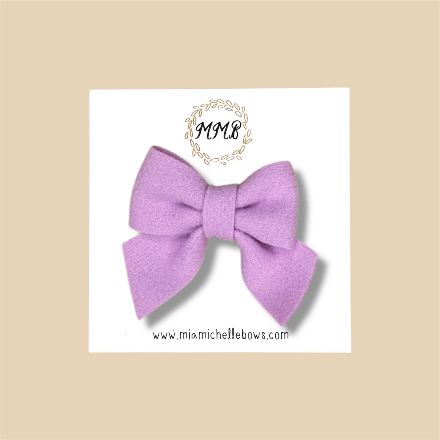 Mini Felt Bow Clips