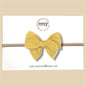 Yellow Swiss Dot Fairytale Bow