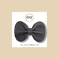 Dark Gray Genuine Leather Bow