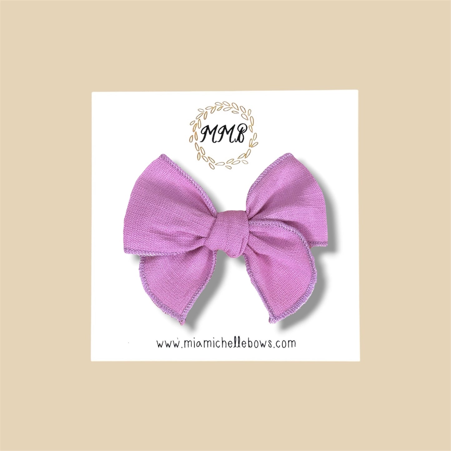 Lavender Linen Fairytale Bow