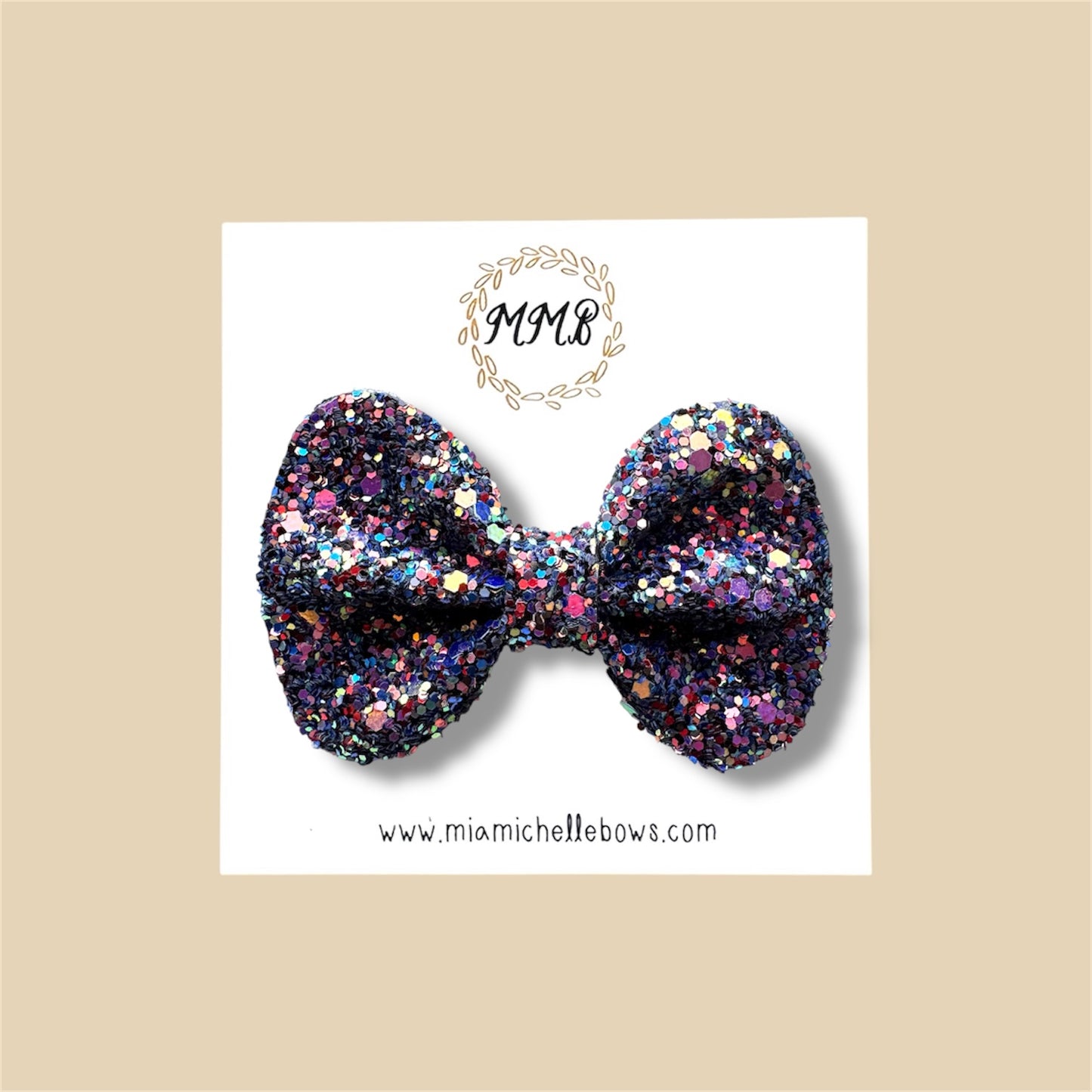 Kaleidoscope Glitter Bow