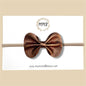 Bronze Genuine Leather Bow