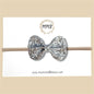 Silver Glitter Bow