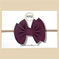 Burgundy Ribbed Sassy Bow