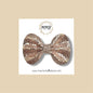 Rose Gold Speckled Genuine Leather Bow