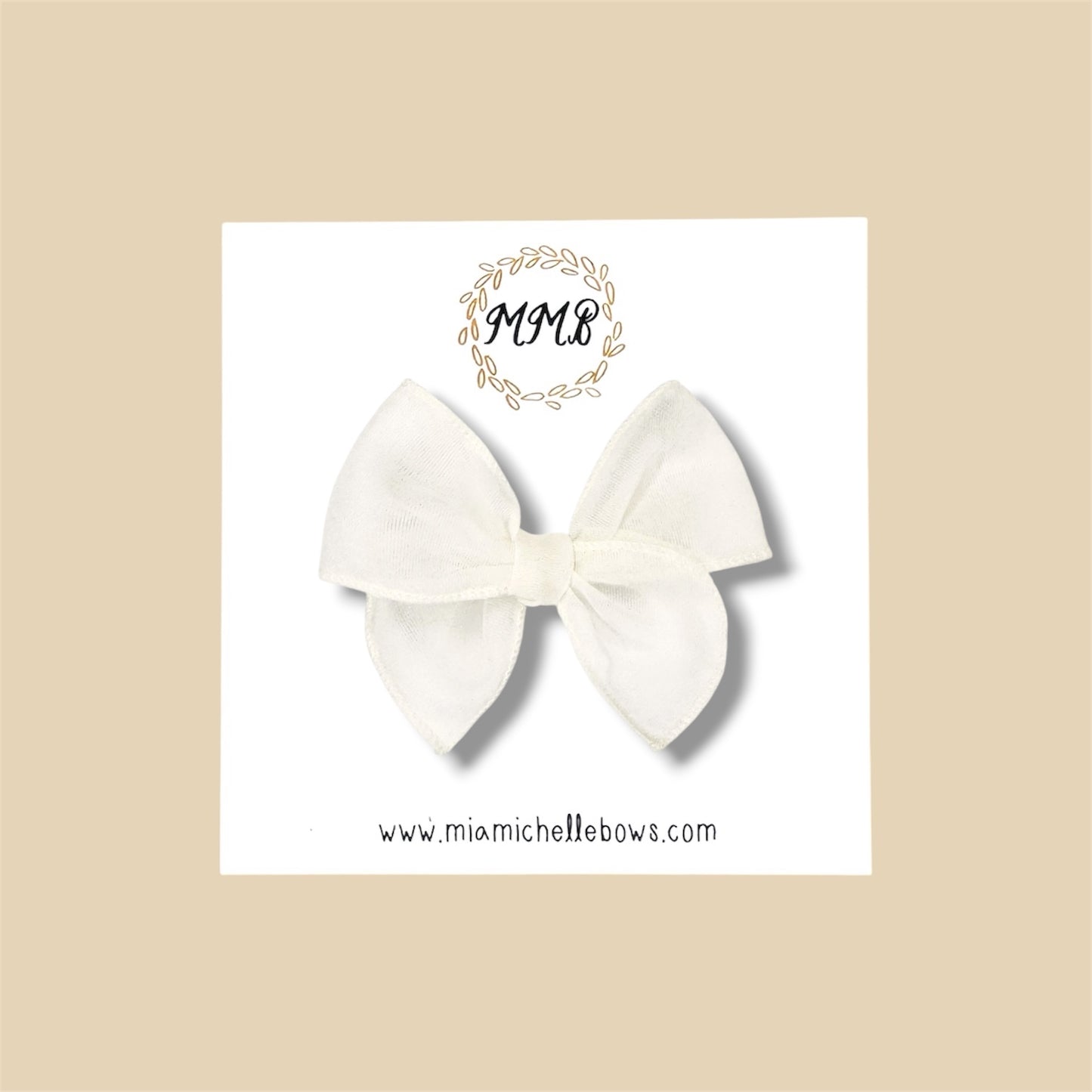 Off-White Sheer Fairytale Bow