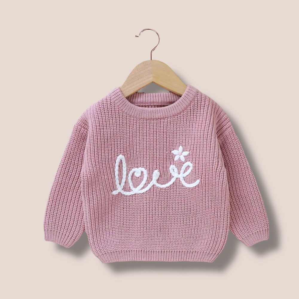 Embroidered Love Sweater 12-18 months