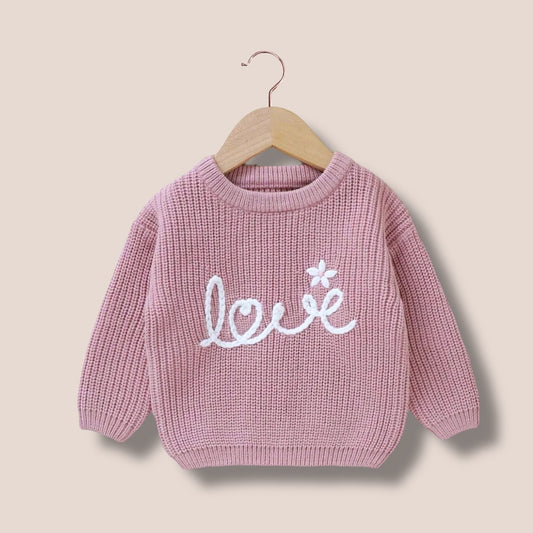 Embroidered Love Sweater 12-18 months