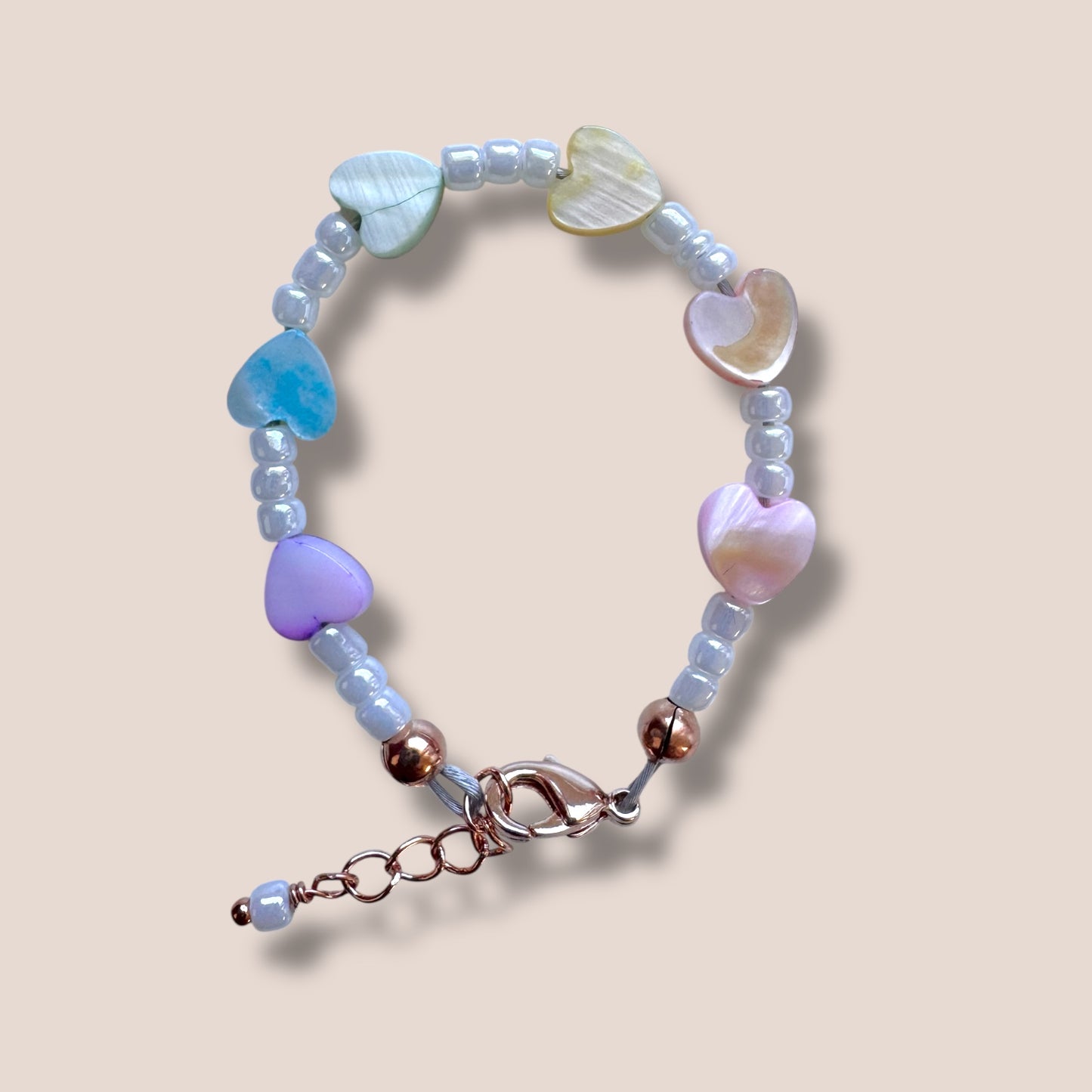 Rainbow Hearts Bracelet