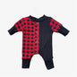 Doll—Red & Black Color-block Plaid Sleeper