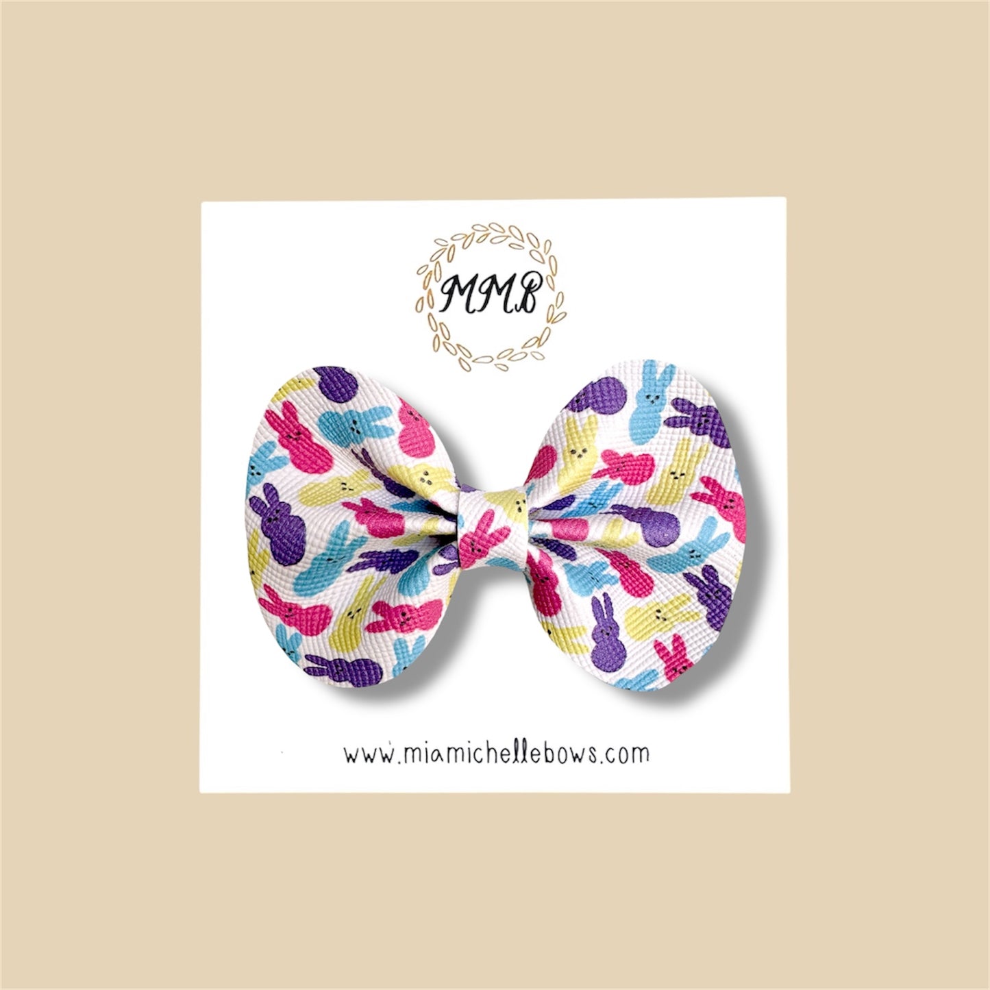 Bunnies Vegan Leather Bow