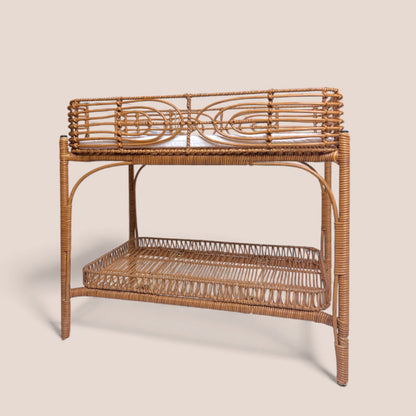 Changing Table- Faux Rattan Doll Furniture