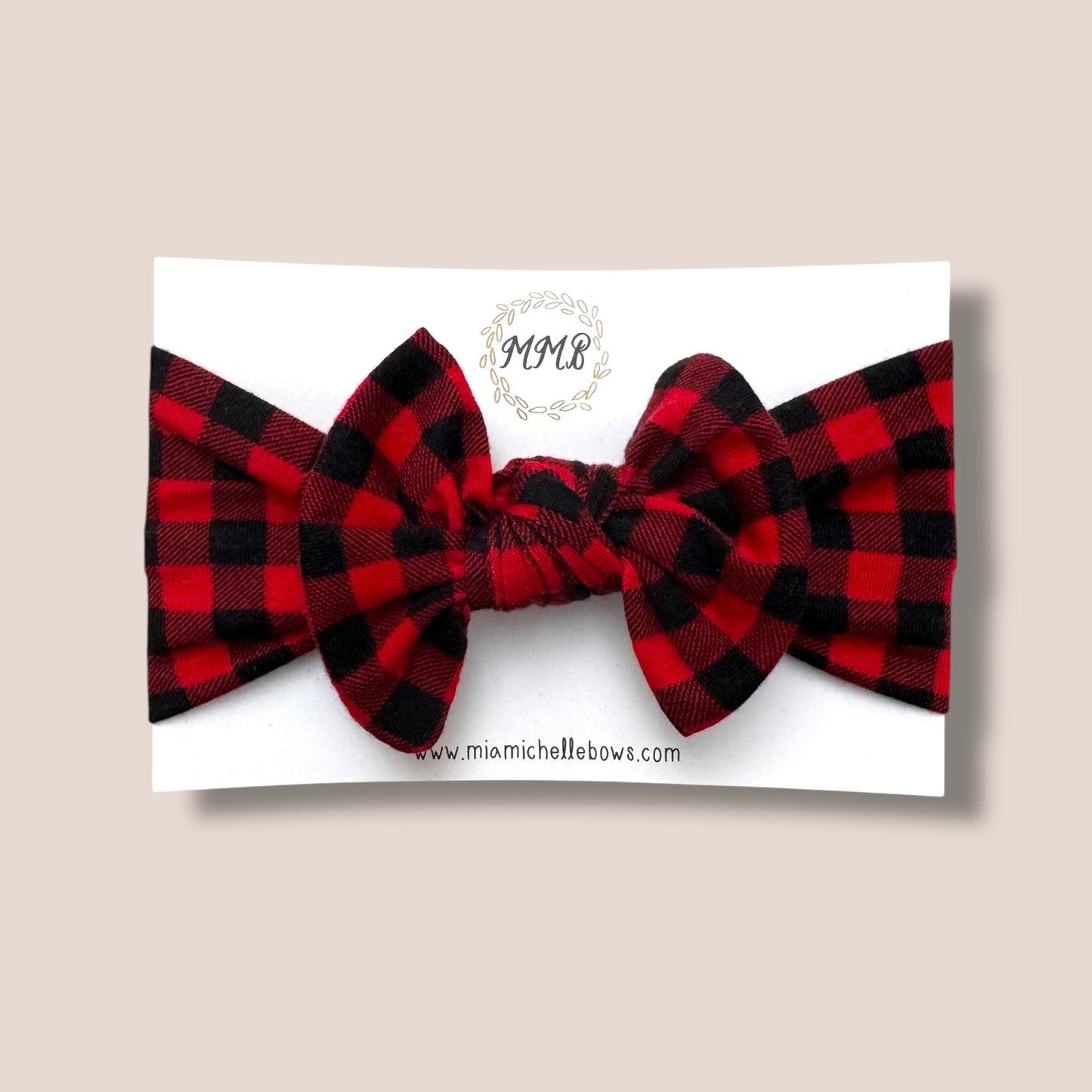 Handmade Buffalo Plaid Knotted Gown