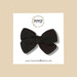 Hand-tied Gauze Bow in Black
