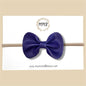 Indigo Genuine Leather Bow