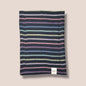 Black Rainbow Stripe— Cotton Gauze Burp Cloth