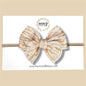 Gold & Cream Linen Fairytale Bow
