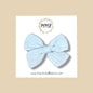 Hand-tied Gauze Bow in Sky Blue