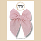 Blush Swiss Dot Fairytale Bow