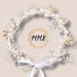 Gold, Pearl & Diamond Flower Halo Crown