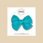 Hand-tied Gauze Bow in Turquoise