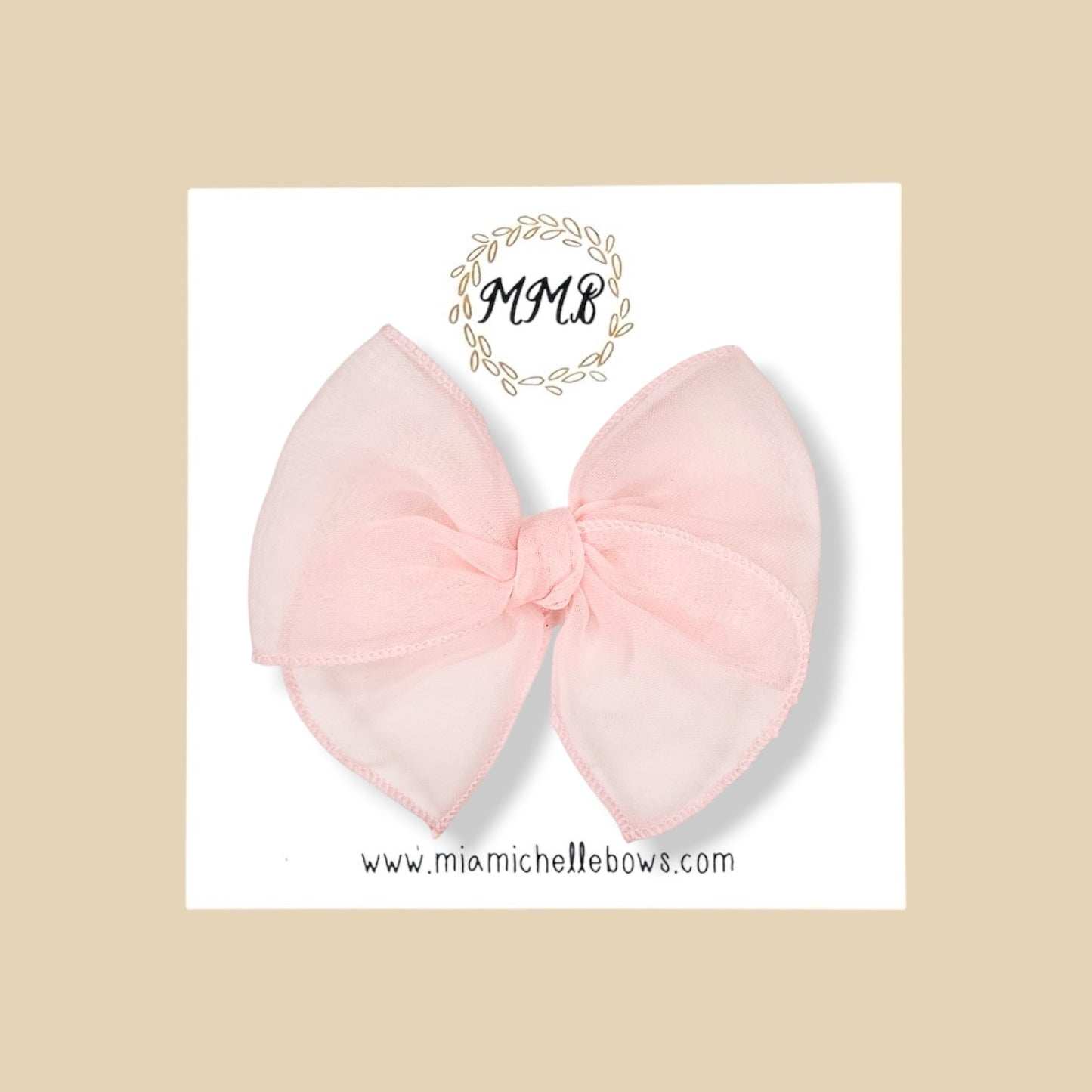Sheer Ballet Pink Fairytale Bow
