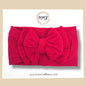 Cranberry Double Layer Bow Headwrap