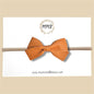 Warm Tan Genuine Leather Bow