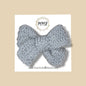 Silver Iced Sweater Bow