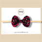 Magenta Leopard Glitter Bow