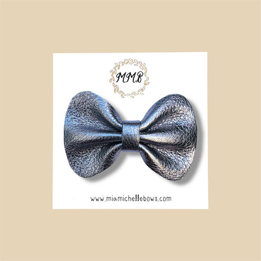 Titanium Genuine Leather Bow
