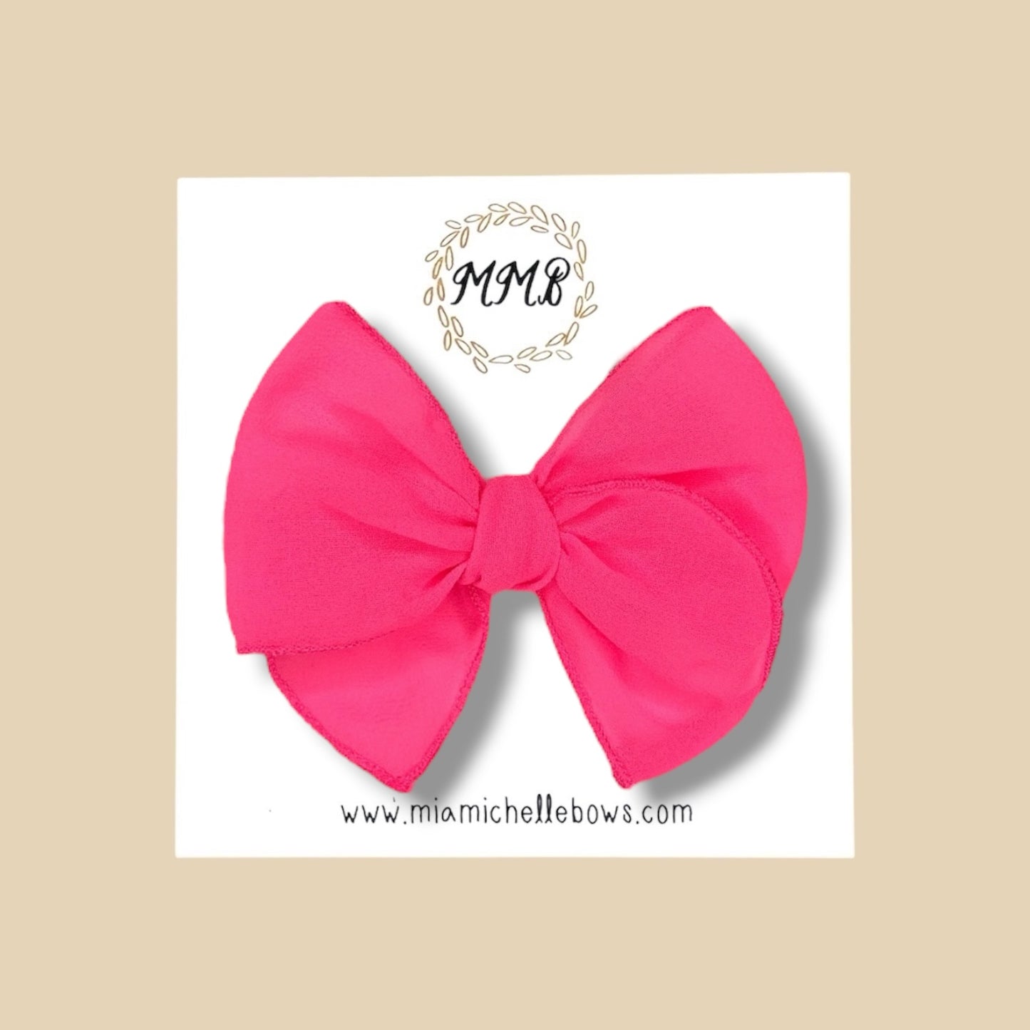 Neon Pink Fairytale Bow