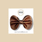 Bronze Genuine Leather Bow