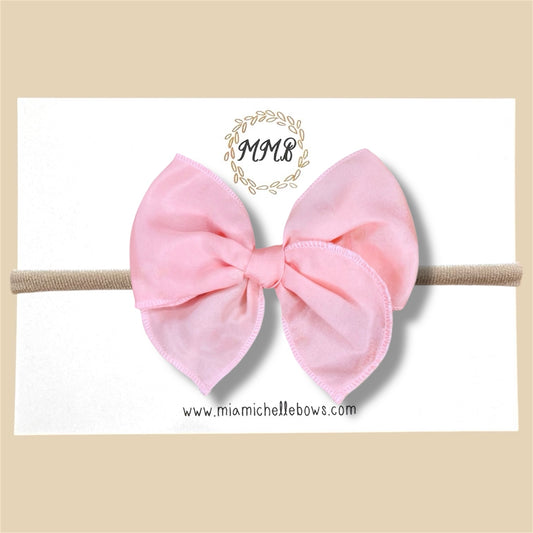Baby Pink Satin Fairytale Bow