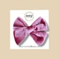 Velvet Bow in Mauve Pink