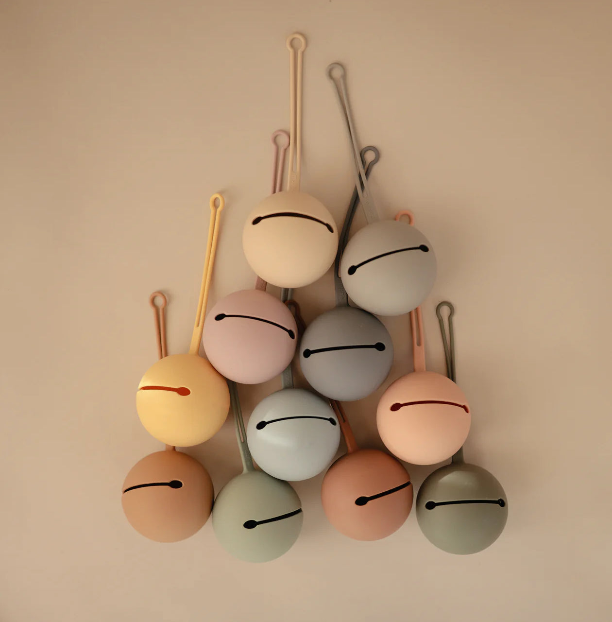 Mushie Silicone Pacifier Holder Case