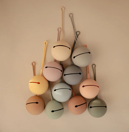 Mushie Silicone Pacifier Holder Case