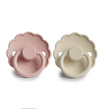 Blush & Cream SILICONE FRIGG Daisy Pacifier 2 pack