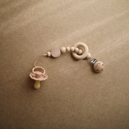 Mushie Silicone Pacifier Clip-Mila