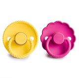 Sunflower Rope & Fuchia Daisy FRIGG Pacifier 2 pack