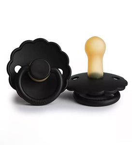 Black Daisy FRIGG Pacifier 2 pack