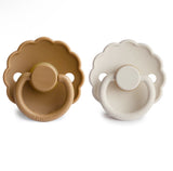 Cappuccino & Cream, Daisy FRIGG Pacifier 2 pack